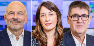 Miguel Jim&eacute;nez, M&oacute;nica Ceberio y Ricardo de Querol, en la Redacci&oacute;n de EL PA&Iacute;S.Foto: PRISA / Claudio &Aacute;lvarez