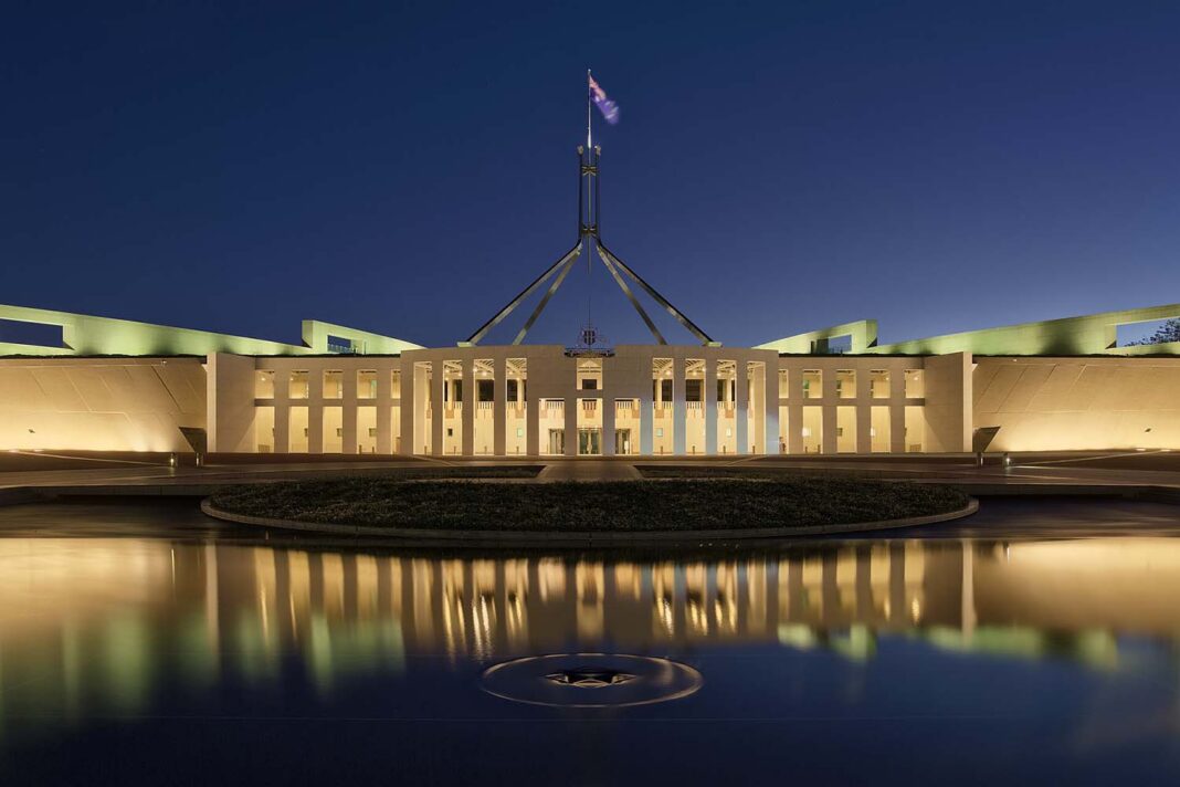 Casa del Parlamento de Australia en Canberra